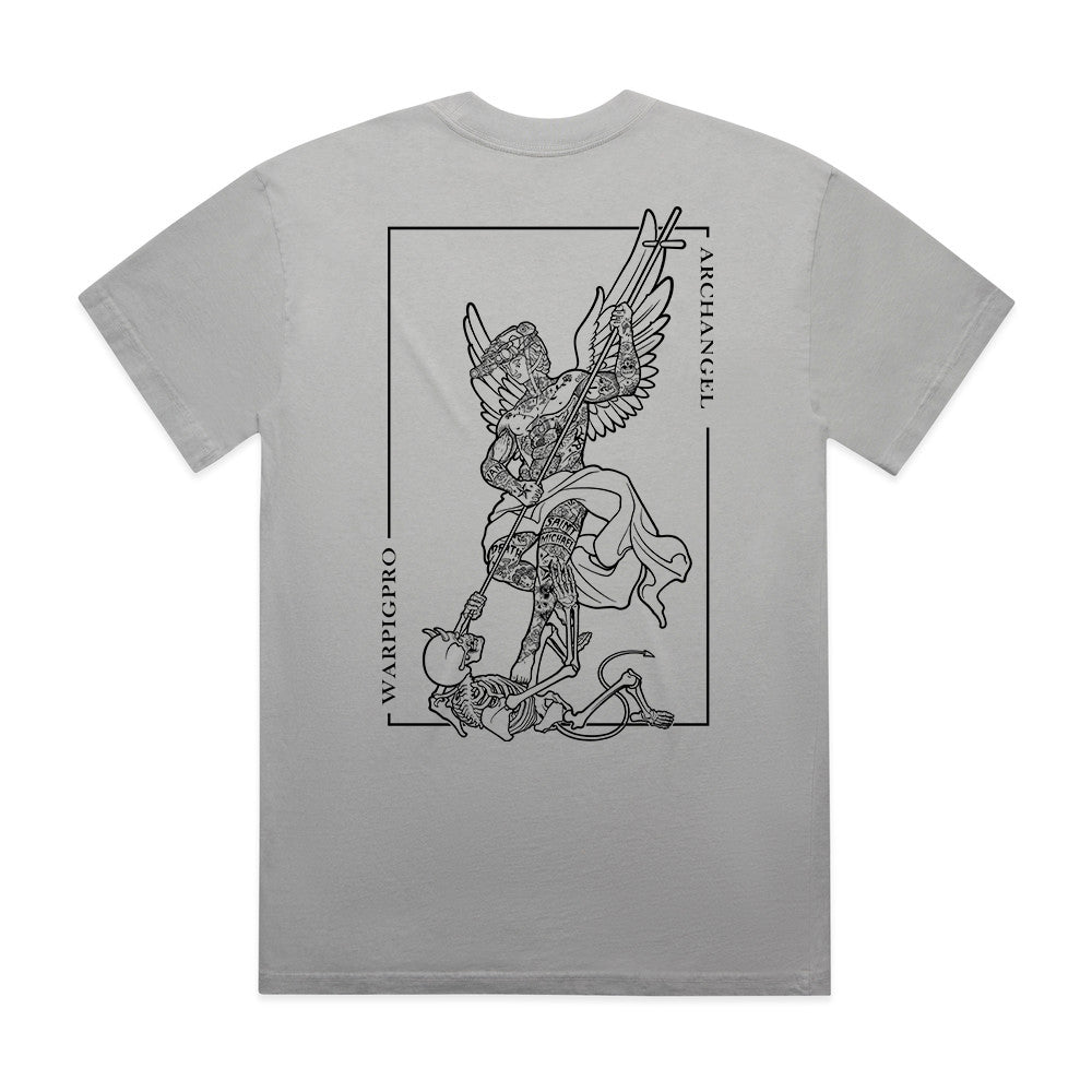 St. Michael Military Heavy Tee | WAR PIG Productions