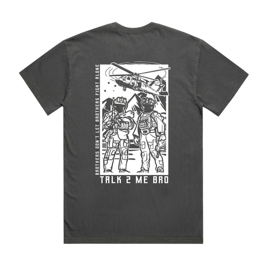 Talk 2 Me Bro - Heavy Tee | WAR PIG Productions